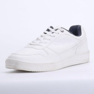 Bristol Unisex Perforated Lace-up Sneakers in white