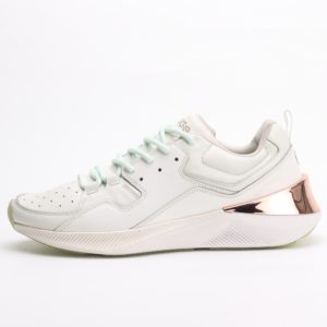 Shugo men’s white lace-up trainers