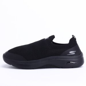 SKECHERS Go-Run Air-Cooled Lightweight Slip-On Sneakers In Black