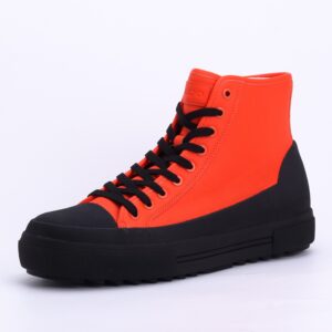 Aldo FreeSole High Top Waterproof Sneakers In Orange/Black