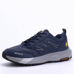 FitVille Trekking Trails Waterproof Sneakers In Navy