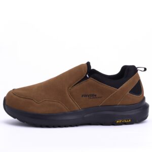FitVille Men’s Explorer V1 Outdoor Slip-On Shoes In Dune Brown