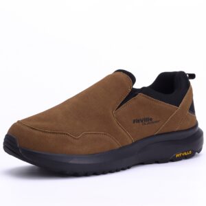 FitVille Men’s Explorer V1 Outdoor Slip-On Shoes In Dune Brown