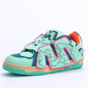 Shandian Chunky Skateboard Sneakers In Light Green
