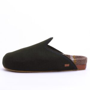 Commbi Woolie Burro Mules In Forest Elf Green With Ashland Footbed