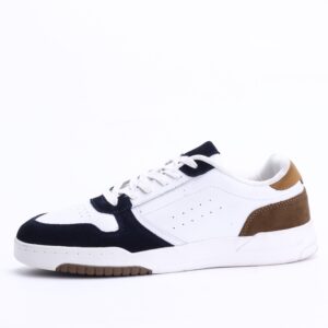 Eram Tennis Sneakers In White and beige cutouts