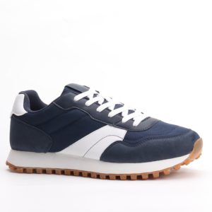 Spencer Freshfeet Retro Sneakers – Navy Blue
