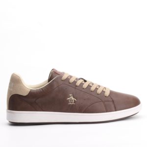 Penguin Hostin Court Trainers – Coffee Brown