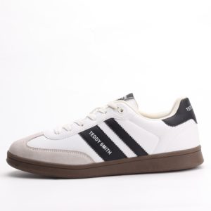Teddy Smith Casual Lace-up Sneakers – Striped White