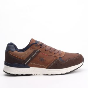 Mc Braun Denim Lace-up Sneakers – Brown
