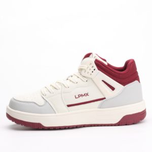 LPMX Nepal Casual Ankle Sneakers – Cream/Maroon