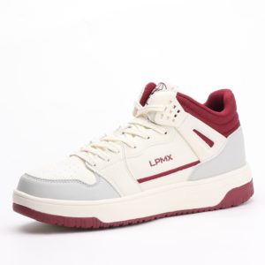 LPMX Nepal Casual Ankle Sneakers – Cream/Maroon