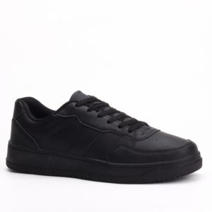 Flendid Classic Lace-Up Sneakers – Black