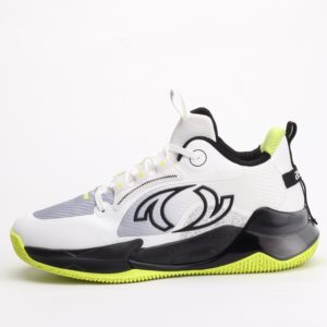 Astec Merlin Men’s Basketball Court Shoes – White/Neon Details