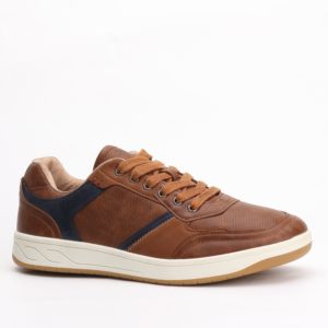 Inextenso Men’s Lace-up Sneakers – Cognac