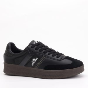 Americanino Men’s Casual Lace-Up Sneakers – Black