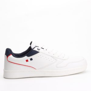 Badoxx Biale Lace-Up Sneakers – Detailed White