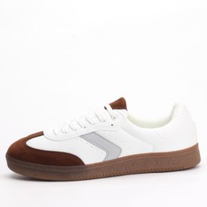 Badoxx MXC Casual Lace-Up Sneakers – White/Brown