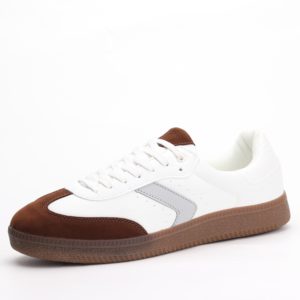 Badoxx MXC Casual Lace-Up Sneakers – White/Brown