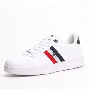 Original Penguin Dakota Lifestyle Lace-Up Sneakers – Detailed White