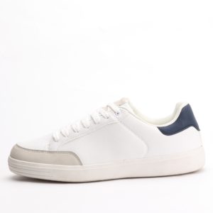Zibel Courtspec Casual Lace-up Sneakers In White