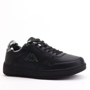 Kappa Maserta Lace-Up Trainers In Black/Camouflage Detail