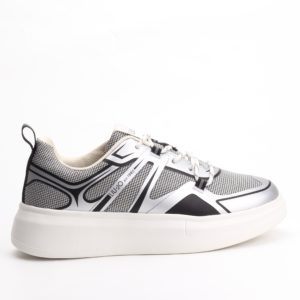 Liu Jo Urban Platform Sneakers In Grey/Silver
