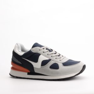 Itazero Classic Unisex Lace-Up Sneakers – Ash/Blue