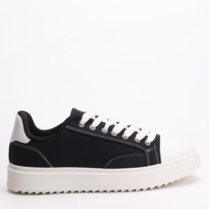 Daily Essentials Minimalist Chunky Sole Trainers In Black/White