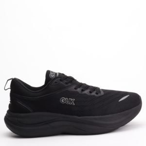 GUK Max Comfort Triple Black Performance Running Sneakers