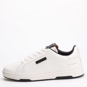 Enrico Coveri Men’s Classic Leather Sneakers – White