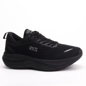GUK Max Comfort Triple Black Performance Running Sneakers