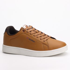 Lotto Ostuni Lace-Up Sneakers In Camel Brown