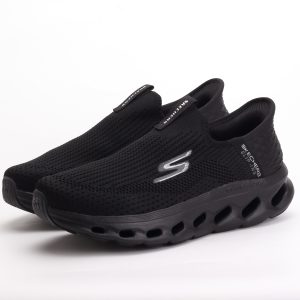 Skechers Hands Free Slip-Ins Go Walk Walking Sneakers – All Black