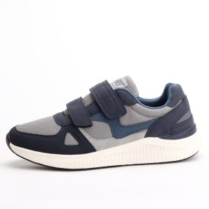 Hanson Duo Strap Velcro Sneakers In Blue