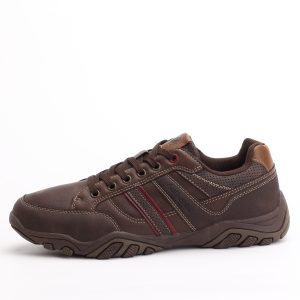 Pavers Rugged Outdoor Walking Sneakers – Dark Brown