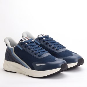 Zullo Streamline Mesh Lace-Up Active Sneakers – Navy Blue