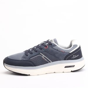 Bokai Urban Casual Lace-Up Sneakers – Dark Blue / Grey
