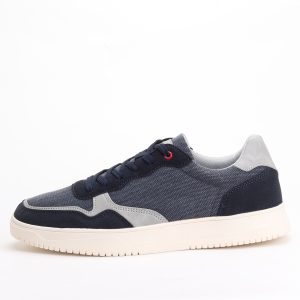 Zullo Court Style Mesh & Panel Sneakers – Slate Blue