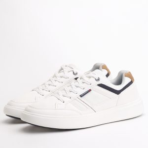 John Cooper Classic Low-Top Court Sneakers – White