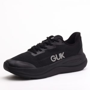 GUK Max Comfort Triple Black Performance Running Sneakers