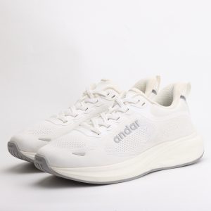 Andar Jetfly Breathable Running Sneakers – White