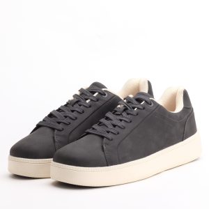 T.Taccardi Minimalist Casual Eco-Leather Sneakers – Gray