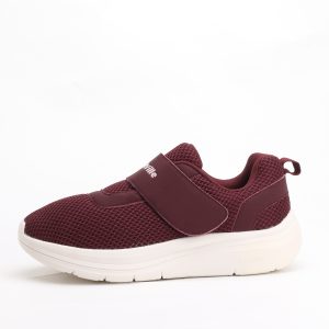FitVille StrapEase Orthopedic V4 Extra Wide Walking Shoes – Maroon