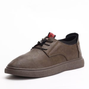 Legend Paul Men’s Premium Casual Derby Shoes – Earthy Olive Brown