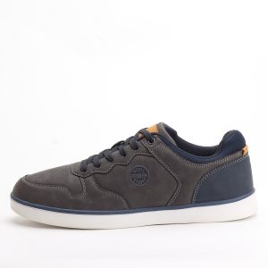 State Street Astro Men’s Casual Walking Shoes – Perforated Gray