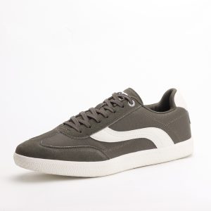 Lee Lian Casual Sneakers – Olive Green & White