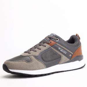 X-Plode Men’s Casual Lace-up Sneakers – Grey