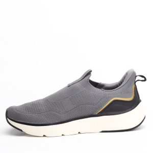 ATHREAM Cushioned Running Sneakers – Breathable Slip-On Trainer in Dark Gray