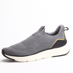 ATHREAM Cushioned Running Sneakers – Breathable Slip-On Trainer in Dark Gray